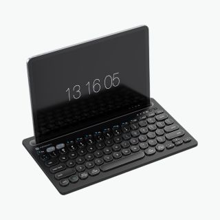 Portronics Bubble Dock Wireless Keyboard- Black