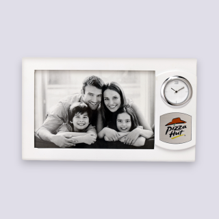 Auriga Photo Frame with Clock