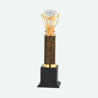 MT654 13" Trophy-Black with Gold