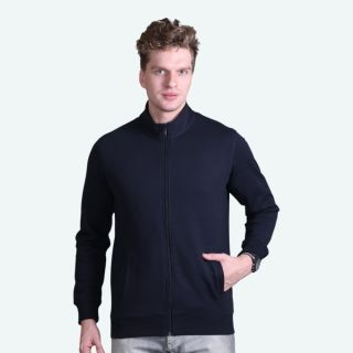 Indian Terrain Full Zipper Lycra Jackets-Navy Blue