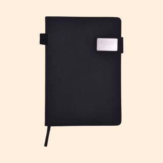 Capri Notebook- Black- A5- 96 Sheets