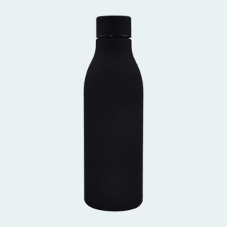 Rubbl Stainless Steel Vacuum Bottle- Black- 500ml
