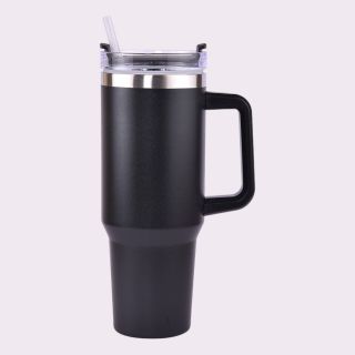 Hydra Stainless Steel Mug- Black- 1200ml