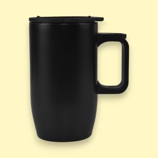 Vento Stainless Steel Mug- Black- 400ml