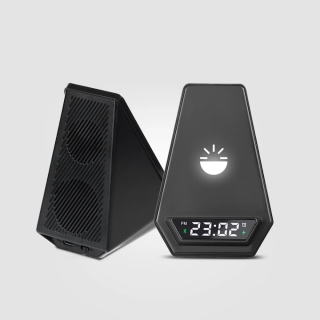Glow Gadgets Symphony-Bluetooth Speaker With Wireless Charging- Black
