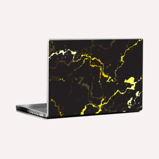 Skin Mantra Gold In The Dark Laptop Skin/Decal- Black- 15.6Inch