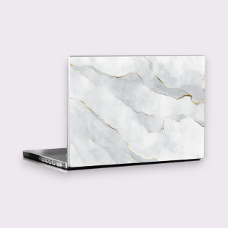 Skin Mantra Marble Clouds Laptop Skin/Decal- White- 15.6Inch