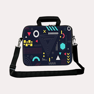 Skin Mantra Arcade Maze Laptop Designer Sleeve- Black- 15.6Inch