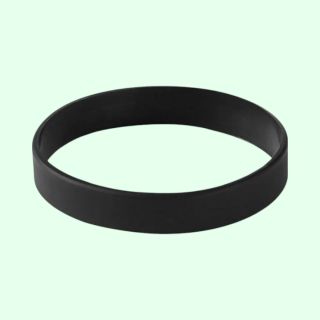 Silicone Wrist Band - 20mm - Black