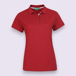 UCB Women's PC Polo T-Shirt- Maroon