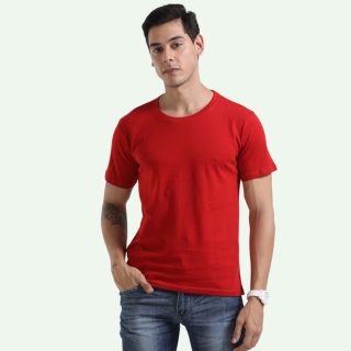 Swiss Military Dynamic Men's Round Neck T-Shirt- Red