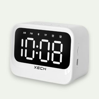 Xech Eon Digital Clock Speaker- 5W- White