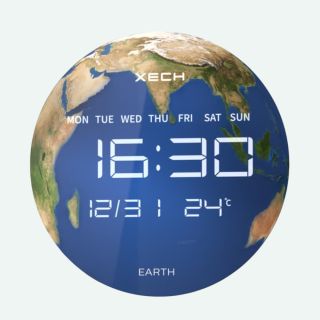 Xech Solaris Digital Clock from the Future- Blue