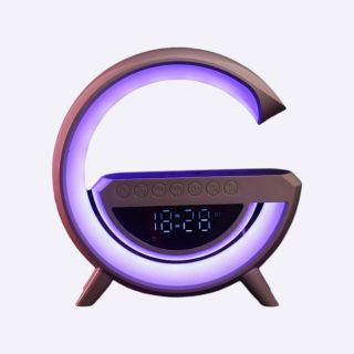G Smart Lamp with Speaker, Clock & Wireless Charger