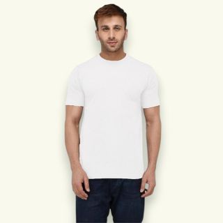 Greys and Blues Easy Men's Round Neck T-shirt - White