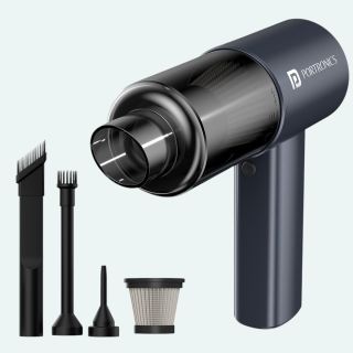 Portronics MOPCOP PRO Rechargebale Vacuum Cleaner- Black