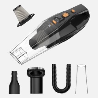 Portronics MOPCOP Rechargebale Vacuum Cleaner- Black