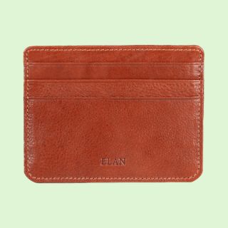 Elan Insignia Compact Card-Holder- Tan