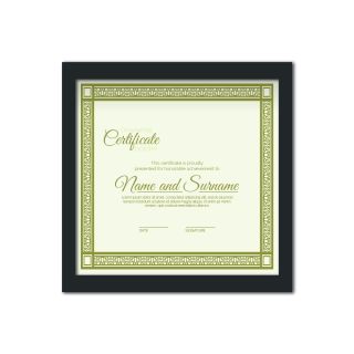 Custom-Made Photo Frame / Framed Certificate | 6" x 6" | 0.75” Frame