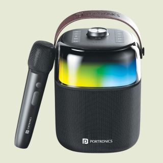 Portronics Dash 4 50W Wireless Bluetooth Party Speaker with Karaoke Mic