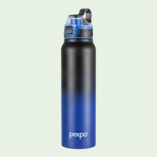 Pexpo Amaze Hot&Cold Water Bottle- 740ml- Black with Blue
