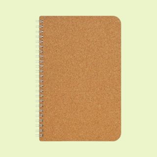 Cork Spiros Notebooks- Natural Cork- A5- 65 Sheets