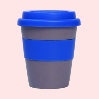 Bamboo Mug- Brown With Blue- 300ml