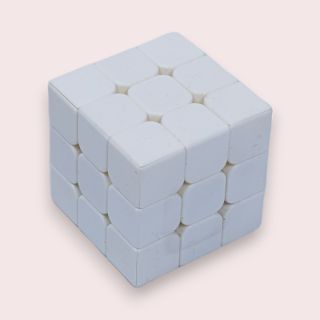 Promo Cube: 2 X 2 Inch Blank Rubik Cube- White