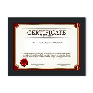 Custom-Made Photo Frame / Framed Certificate | A4 | 1” Frame