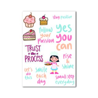 Custom-Made Paper Sticker Sheet | Die-Cut | A5 | Without lamination