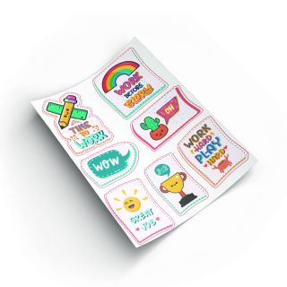 Custom-Made Vinyl Sticker Sheet | Die-Cut | A5