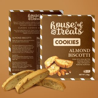 House of Treats Almond Biscotti Cookies