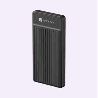 Portronics Luxcell B12 10000 mAh Power Bank- Black