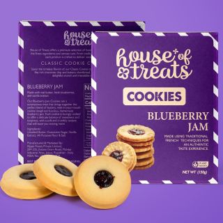 House of Treats Blue Berry Jam Cookies