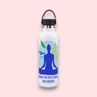 Yoga Vibes Sublimation Bottle - 650ml - Mindful Earth