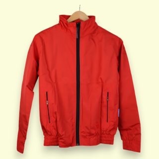 Greys and Blues Unisex High Neck Jacket - Red