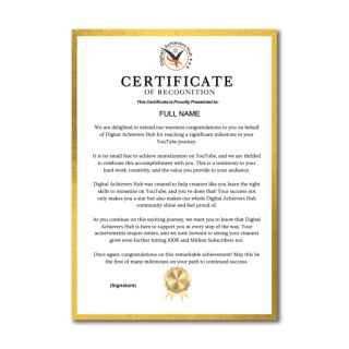 Custom-Printed Certificate | A4