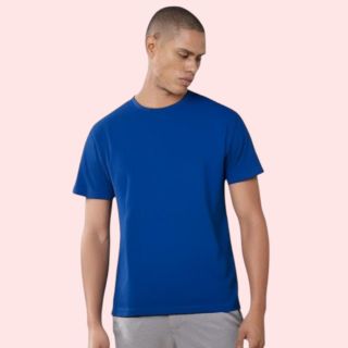 Greys and Blues Men's Easy Bio-Wash Round Neck T-shirt - Royal Blue
