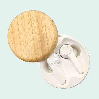 Wangari Cherry Bamboo Wireless Earbuds-Natural Brown 