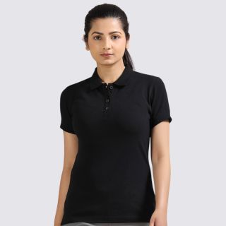 Greys&Blues Jacq Polo Womens T-Shirt-Black