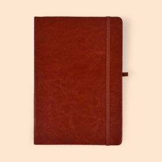 Optima Notebook- Maroon- A5- 96 Sheets