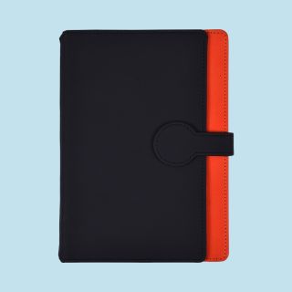 Element Notebook-Black with Red- A5- 96 Sheets