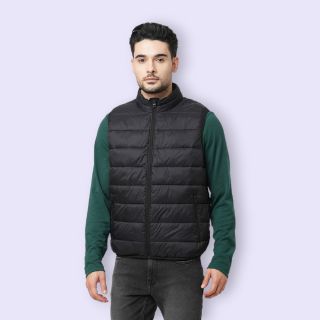 Jack&Jones Ethan Sleevess Puffer jacket-Black