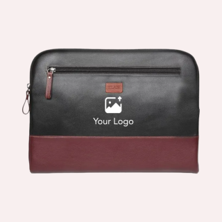 Elan Laptop Sleeve-Black with Maroon-14Inch