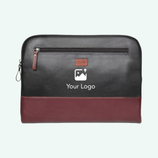 Elan Laptop Sleeve-Black with Maroon-16Inch
