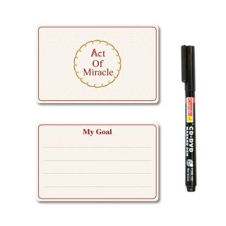 Custom-Made Goal Cards Set of 5 + Marker