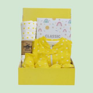 The Mom's Store Hello Baby New Born Gift Box- Glitter