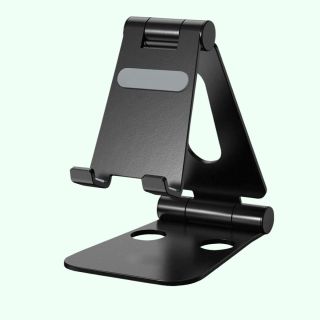 Flexo: Folding Metal Mobile Stand- Black