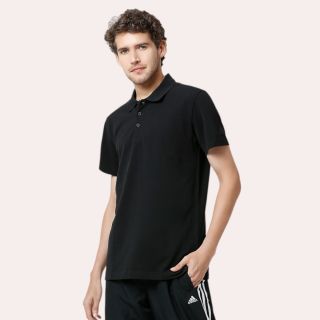 Adidas Poly Cotton T-Shirt- Black