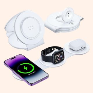 Wayona 3 IN 1 Foldable Magnetic 18W Fast Wireless Charging Pad